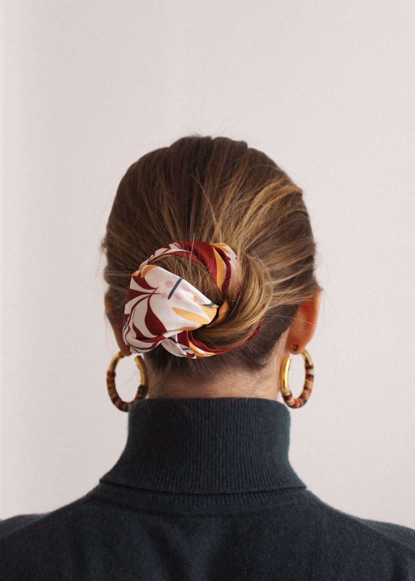 Accessoire cheveux foulard chignon